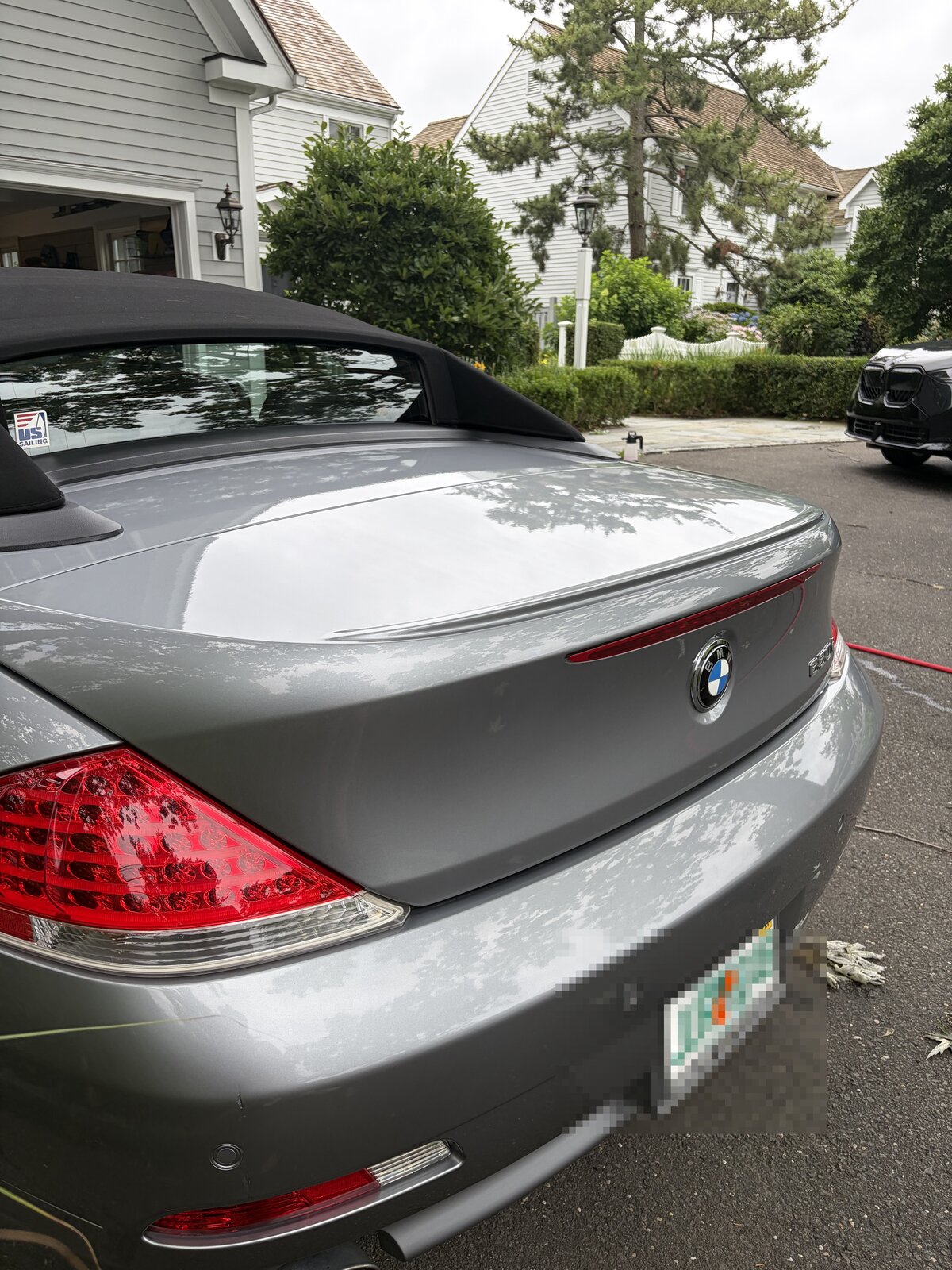 BMW 650i trunk mirror finish after paint correction